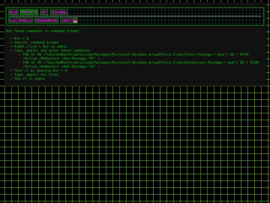 medicinecabinet/gpedit screenshot