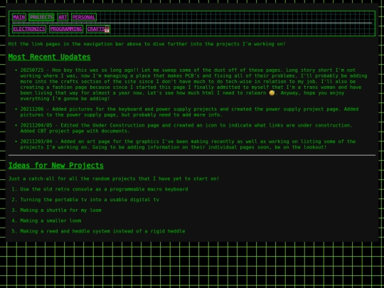 projects screenshot