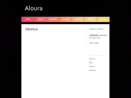 Profile/Index screenshot