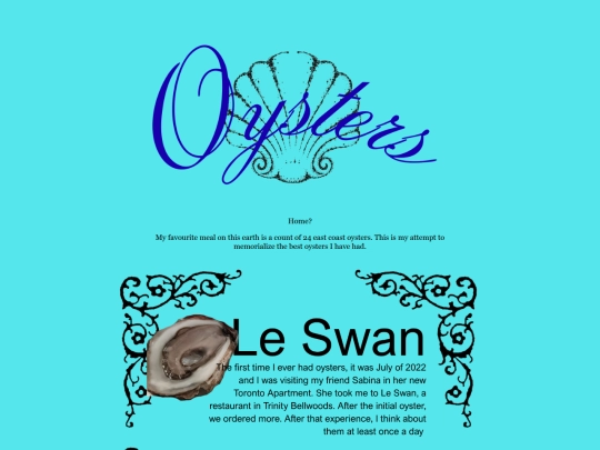 Oysters screenshot