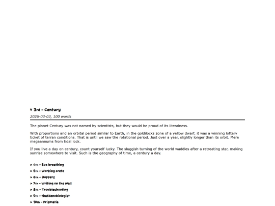thingchal26/march/century screenshot