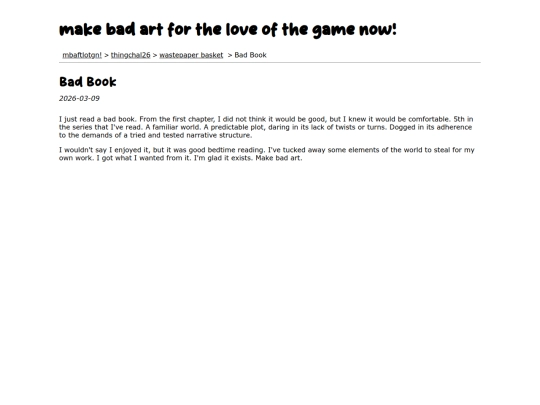 thingchal26/wastepaper-basket/bad-book screenshot