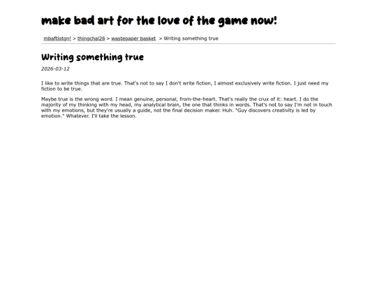 thingchal26/wastepaper-basket/writing-something-true screenshot