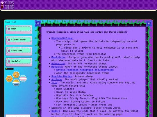 Credits screenshot