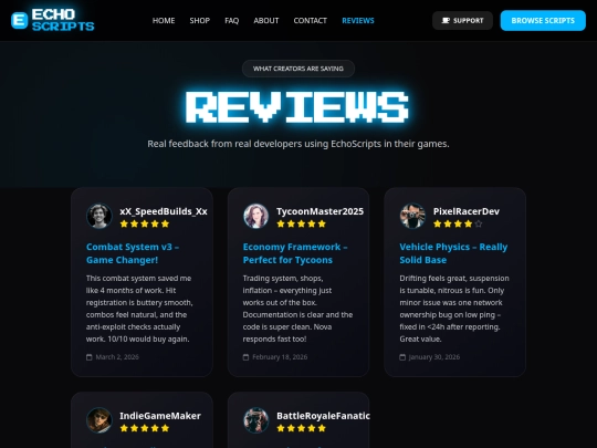 reviews screenshot