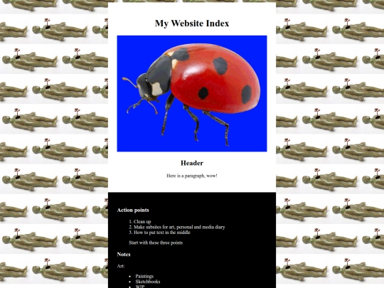index screenshot