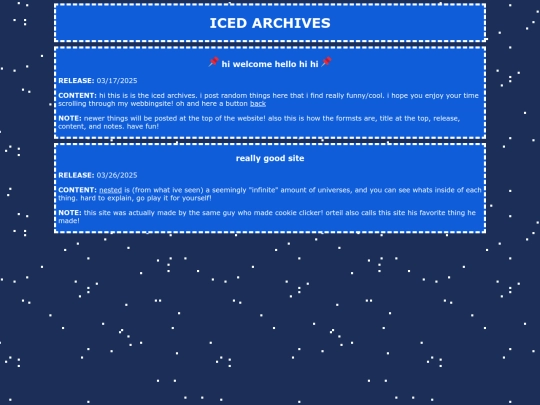 archives screenshot
