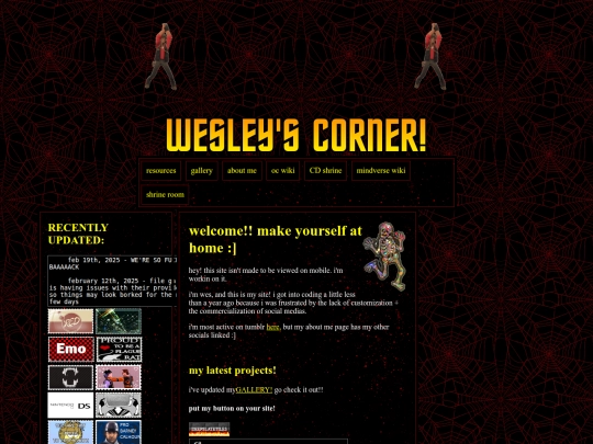 oldpages/oldneocitiesindex screenshot