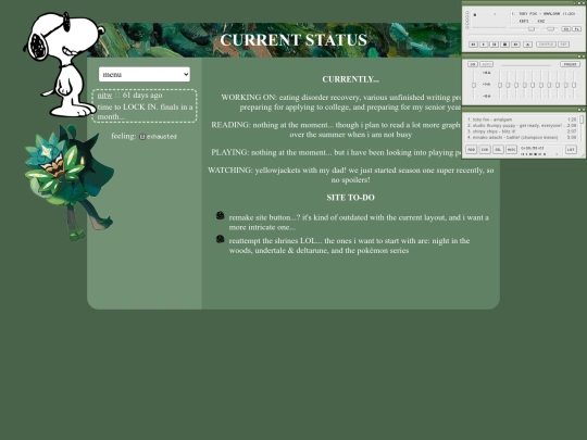 status screenshot