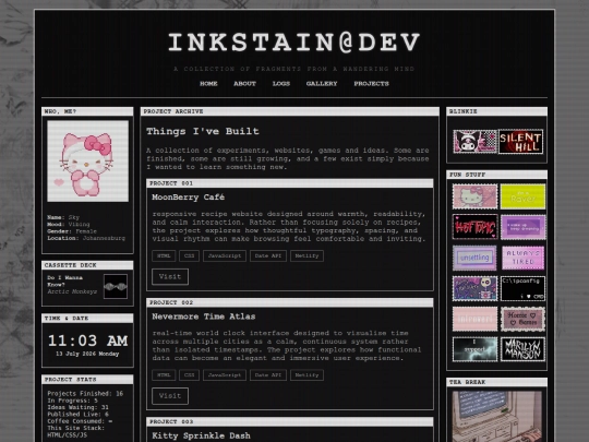 projects screenshot