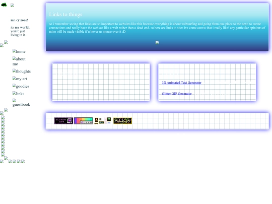 links screenshot