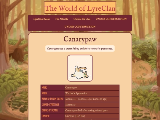 lyrecats/canary screenshot