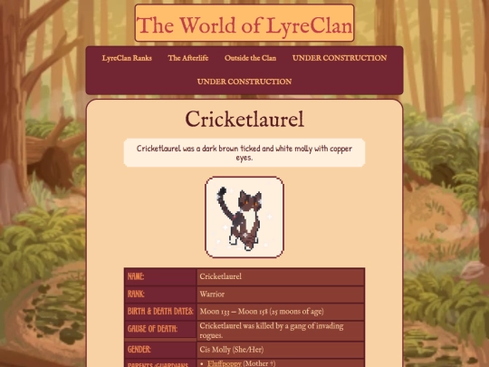 lyrecats/cricket screenshot