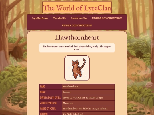 lyrecats/hawthorn screenshot