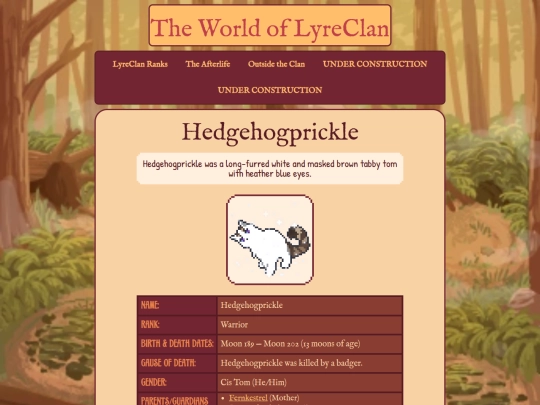 lyrecats/hedgehog screenshot