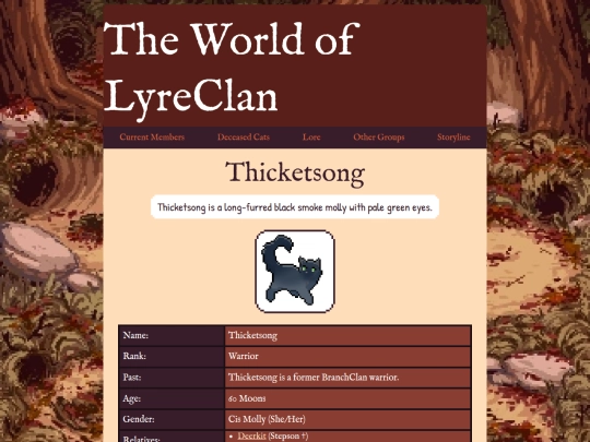 lyrecats/thicket screenshot