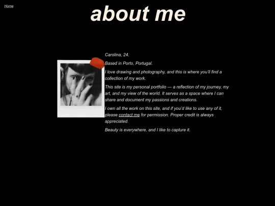 aboutme screenshot