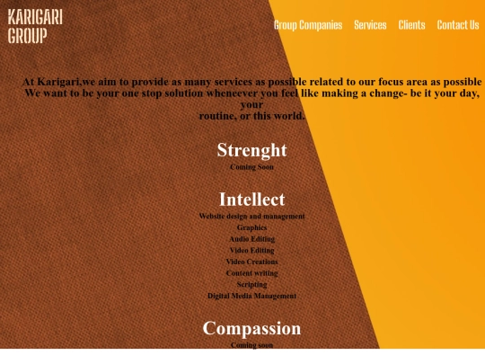 services screenshot