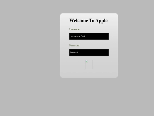 loginpage screenshot