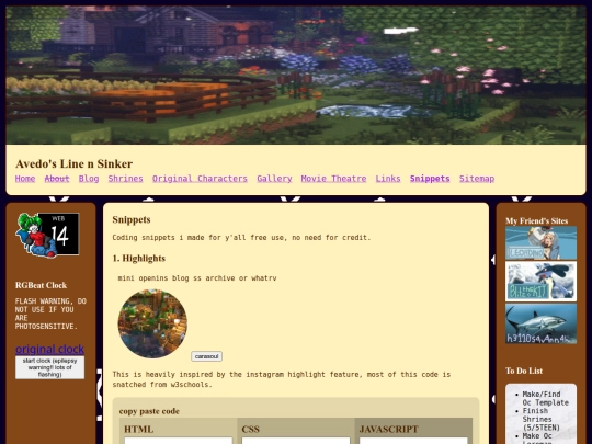 snippets screenshot