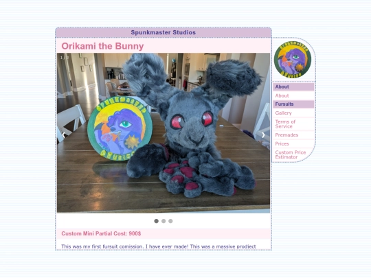 store/spunkmaster-studios/fursuit/orikami-the-bunny screenshot