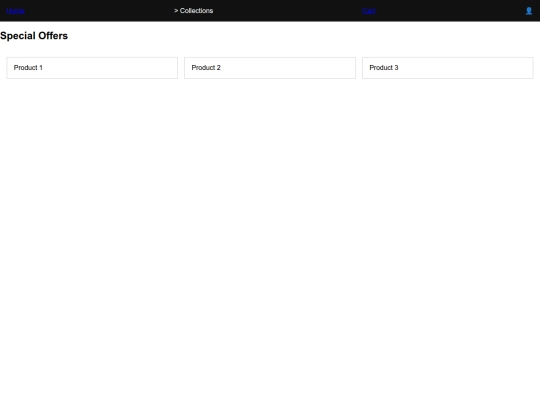 clothing/product-menu screenshot