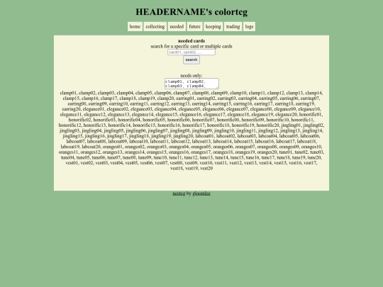 neededcards screenshot