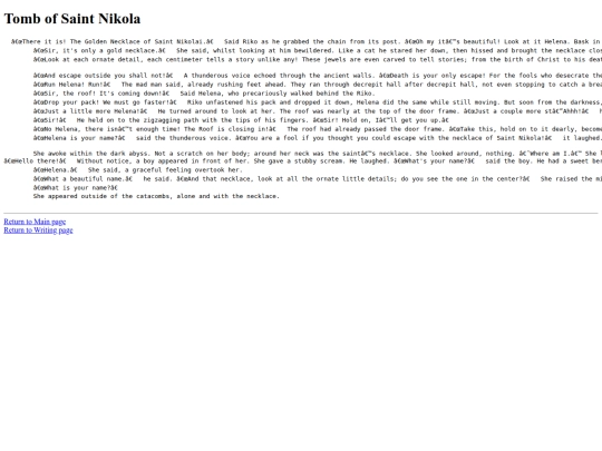 TombofSaintNikola screenshot