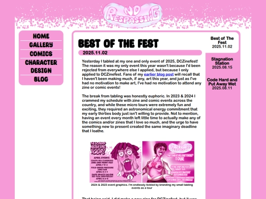 blog screenshot