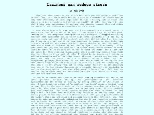 laziness-can-reduce-stress screenshot