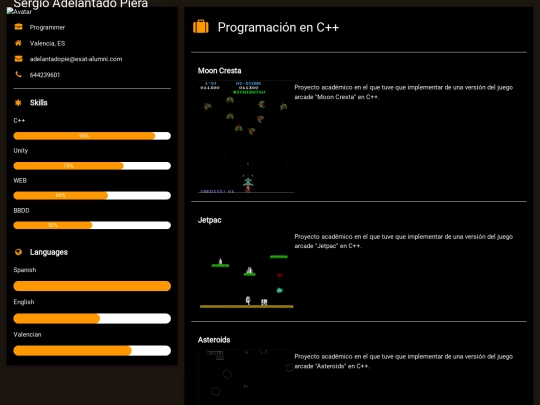 curriculum screenshot
