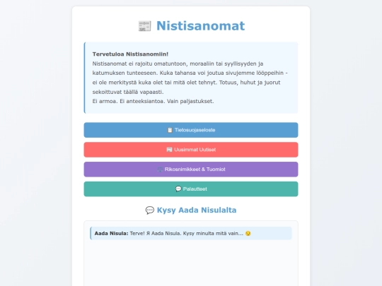 nistisanomat_site screenshot