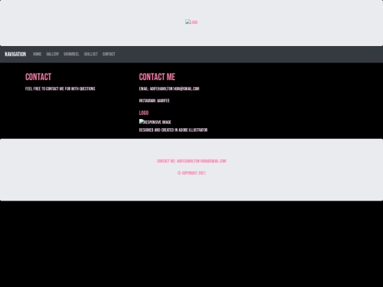 portfoliosite/contact screenshot