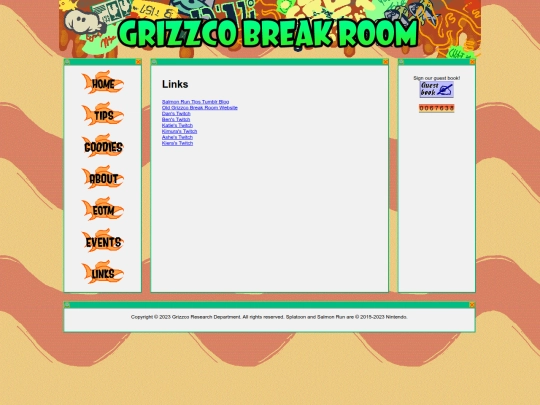 links screenshot