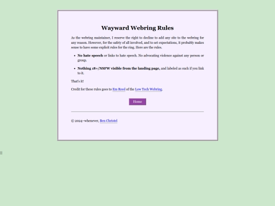 rules screenshot