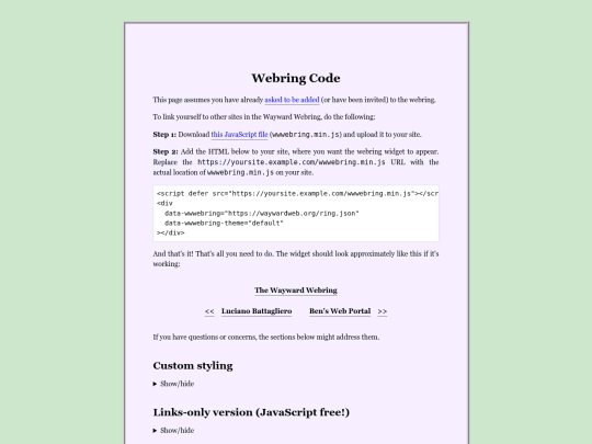 webring-code screenshot