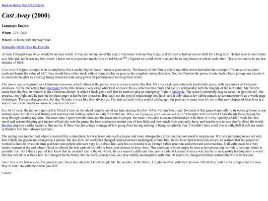 review/castaway screenshot