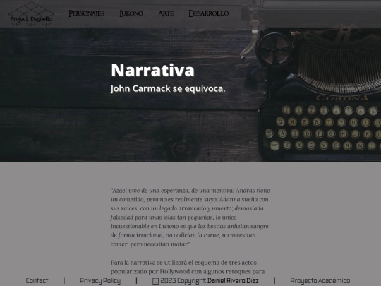 Narrativa screenshot