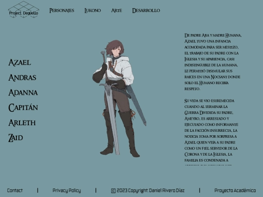 Personajes screenshot