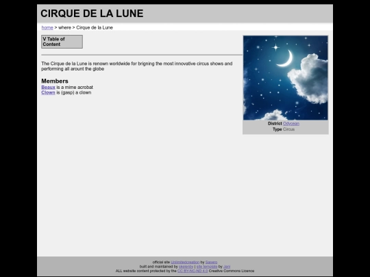 where/cirquelune screenshot