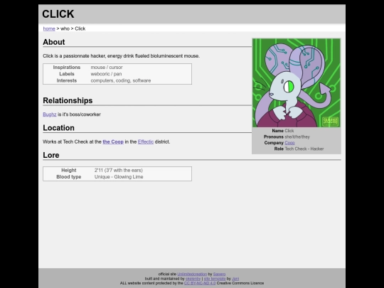 who/click screenshot
