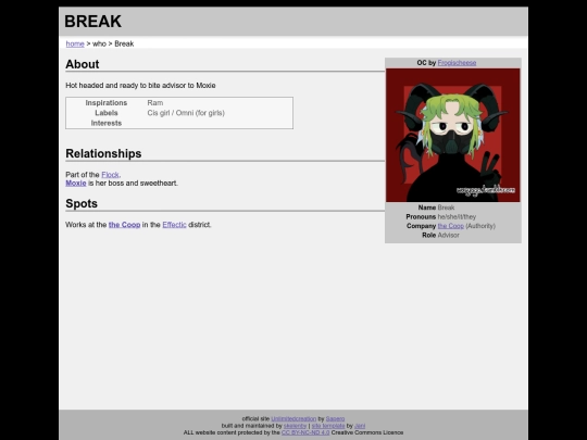 who/guest/break screenshot