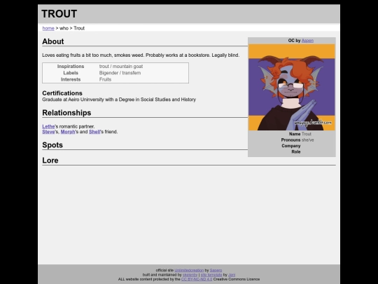 who/guest/trout screenshot