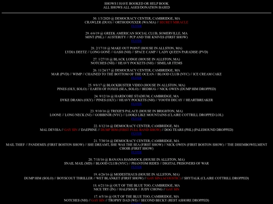 showsihavebooked screenshot