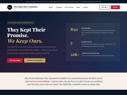 850committee-full-site screenshot