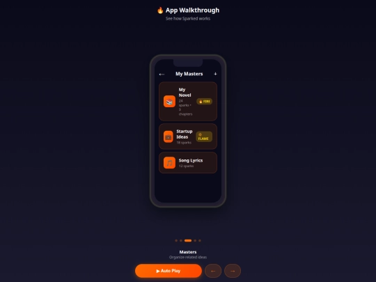 Golden Demo/Index/sparked-mobile-demos/Mobile marketing/Phone friendley marketing/sparked-marketing-enhanced/04-app-flow screenshot