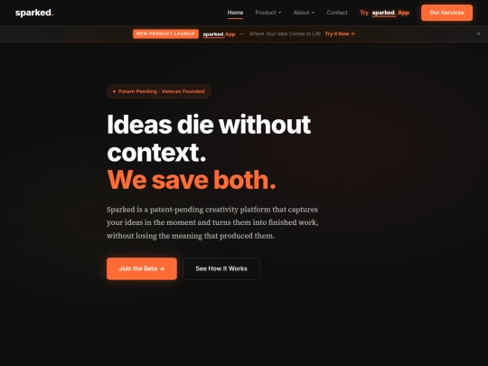 sparkd-full-site screenshot