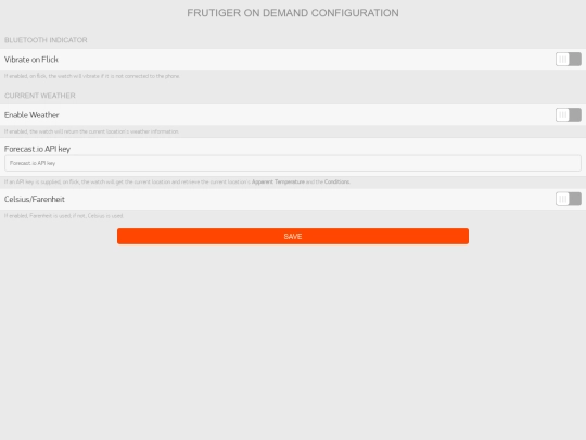 config screenshot