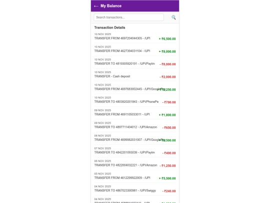 sbi-yono/history screenshot
