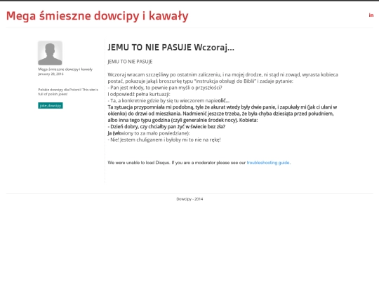dowcip/JEMU-TO-NIE-PASUJE-Wczoraj screenshot